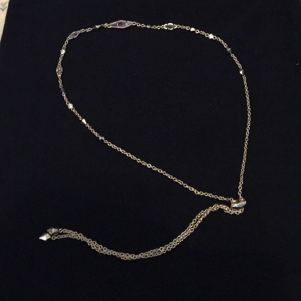 Kendra Scott Gold Tone Adjustable Necklace w/beads